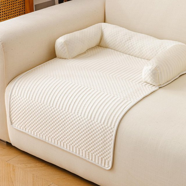 Bright Choice Kratzfeste Haustiermatte als rutschfestes Schlafkissen und Sofaschutz für Katzen und Hunde, Farbe: Beige, B/T: 80 x 60 cm - Bild 1