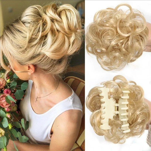 Horsepower star Haarknoten aus Kunstfaser, 6 Zoll, für lockiges Haar, Damen - Bild 1