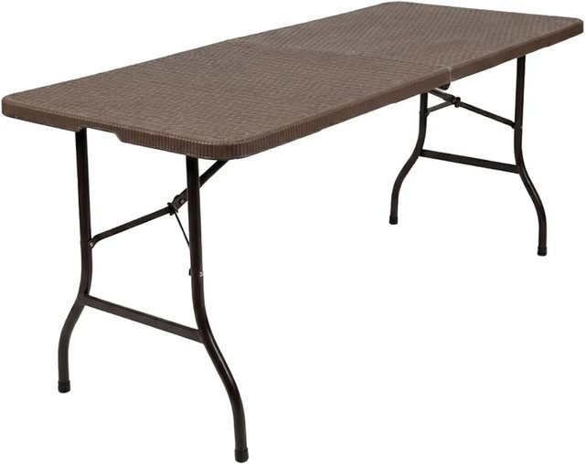 Floordirekt Gartentisch Miyako Klapptisch wetterfest Braun B: 183 cm, T: 75 cm, H: 74 cm - Bild 1