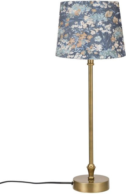 PR Home Liam Tischleuchte in Gold und Blau mit Messinggestell, B/T/H: 20 x 56 x 56 cm - Bild 1