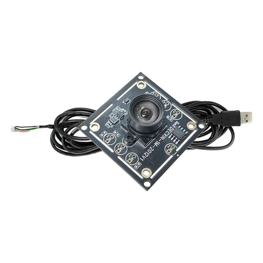 5er Set OV9732 Kamera Modul 1MP mit manuellem Fokus und 2 Meter USB-Kabel in Schwarz - Bild 3