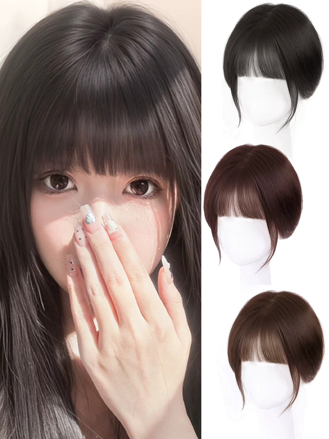 XIYUE 3D Air Bangs Perücke, weißes Haar, Damen - Bild 4