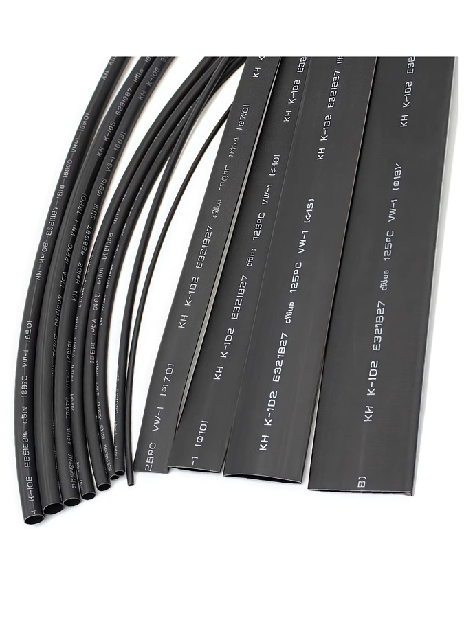 Schwarzer Schrumpfschlauch als Isolierhülse und Schutzhülle für Kabel und Datenkabel zur Reparatur, Durchmesser: 1 bis 50 mm - Bild 7
