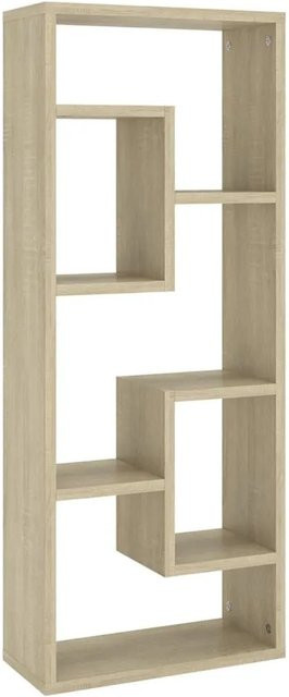 vidaXL Wandregal Sonoma-Eiche aus Holzwerkstoff, Farbe Braun, B/T/H: 36 x 16 x 90 cm - Bild 1