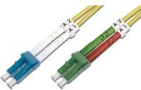 Digitus LWL Patchkabel Duplex Singlemode OS2 LC (APC) auf LC, gelb/multicolour - Bild 1
