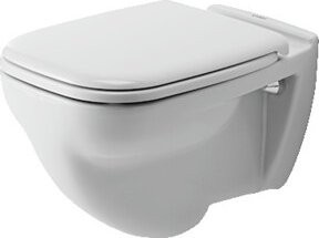 Duravit Wand-Flachspül-WC D-Code in Weiß mit 6 l Spülmenge, B: 35,5 cm, T: 54 cm - Bild 1