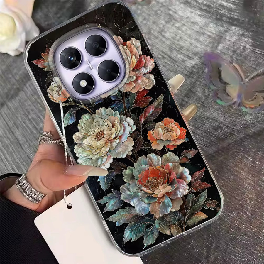Handyhülle mit Rose Gradient Vortex Textur für Xiaomi Redmi Note und diverse Modelle in Pink und Multicolour - Bild 3