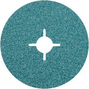 PFERD Zirkon Fiberscheibe Ø 125 mm in Türkis für hohen Abtrag auf Stahl - Bild 1