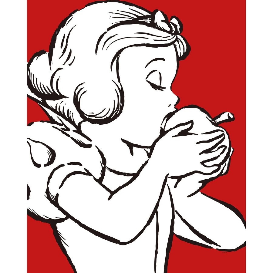 Komar Wandbild Snow White in Weiß und Rot, B: 40 cm x H: 50 cm - Bild 2