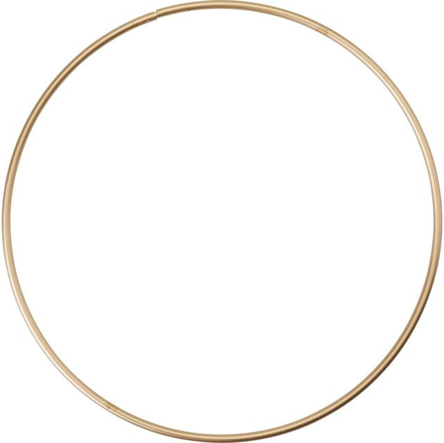 HobbyFun Metallring Kreis in Goldfarben Durchmesser: 15 cm - Bild 1