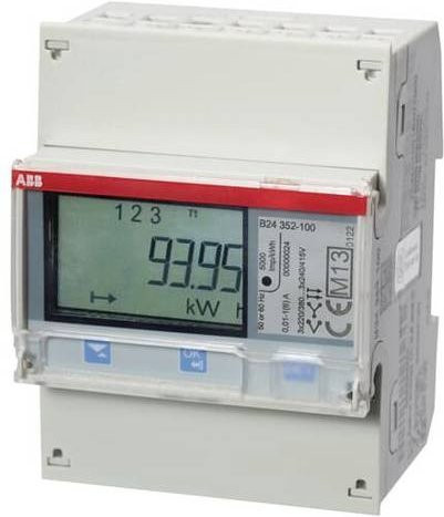 ABB Stotz S&J Messwandlerzähler B24 352-100 in Weiß - Bild 1