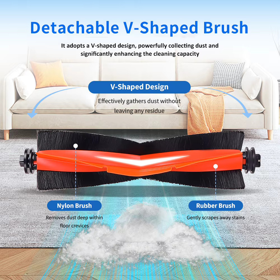 Hauptbürste für Dreame und Xiaomi Mijia Roboter Saugroboter Ersatzteil für X30 Ultra L10s Ultra X40 Ultra und X10 Plus S20 Plus S10 Plus - Bild 2