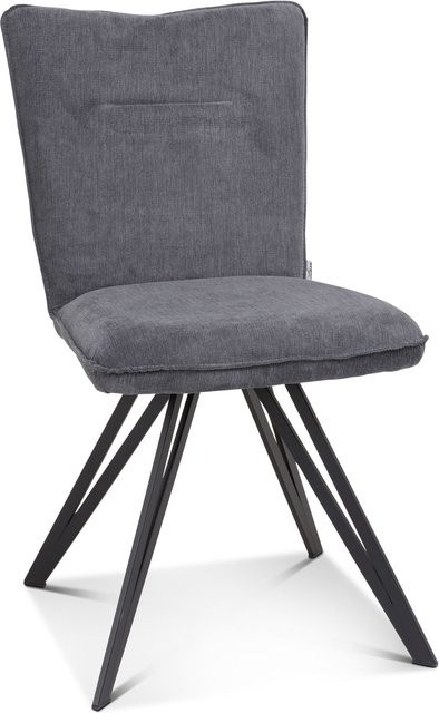Polsterstuhl Sansibar Living TINNUM in Schwarz und Grau für dein Esszimmer - Bild 1
