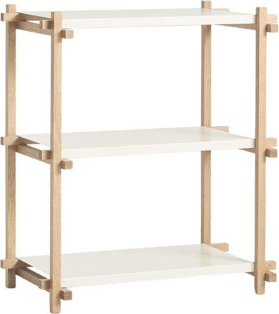 HAY Woody Regal in Weiß mit Eiche und Buche im modernen Design - Bild 1