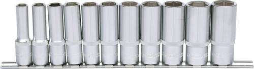 KS Tools 3/8 Zoll CLASSIC Sechskant-Stecknuss-Satz lang, 11-teilig, silber, Chrome Vanadium - Bild 1