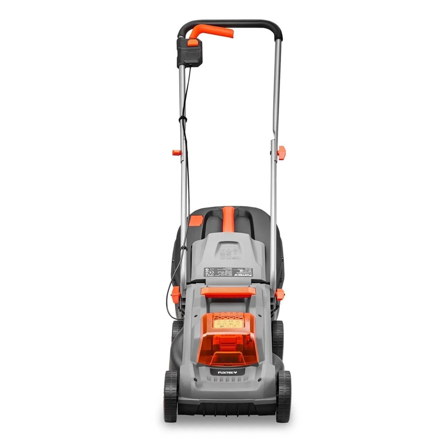 FUXTEC 20V Akku Rasenmäher FX-E1RM20ECO in Schwarz/Grau mit 30 l Fangkorb und Schnitthöhenverstellung 30-70 mm - Bild 2