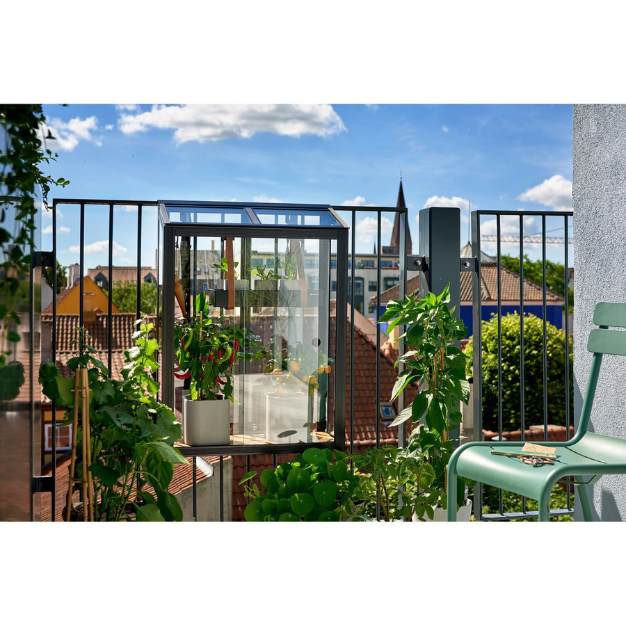 Juliana Gewächshaus Urban Balcony in Schwarz mit 3 mm Sicherheitsglas, B/T: 27 x 60 cm - Bild 2