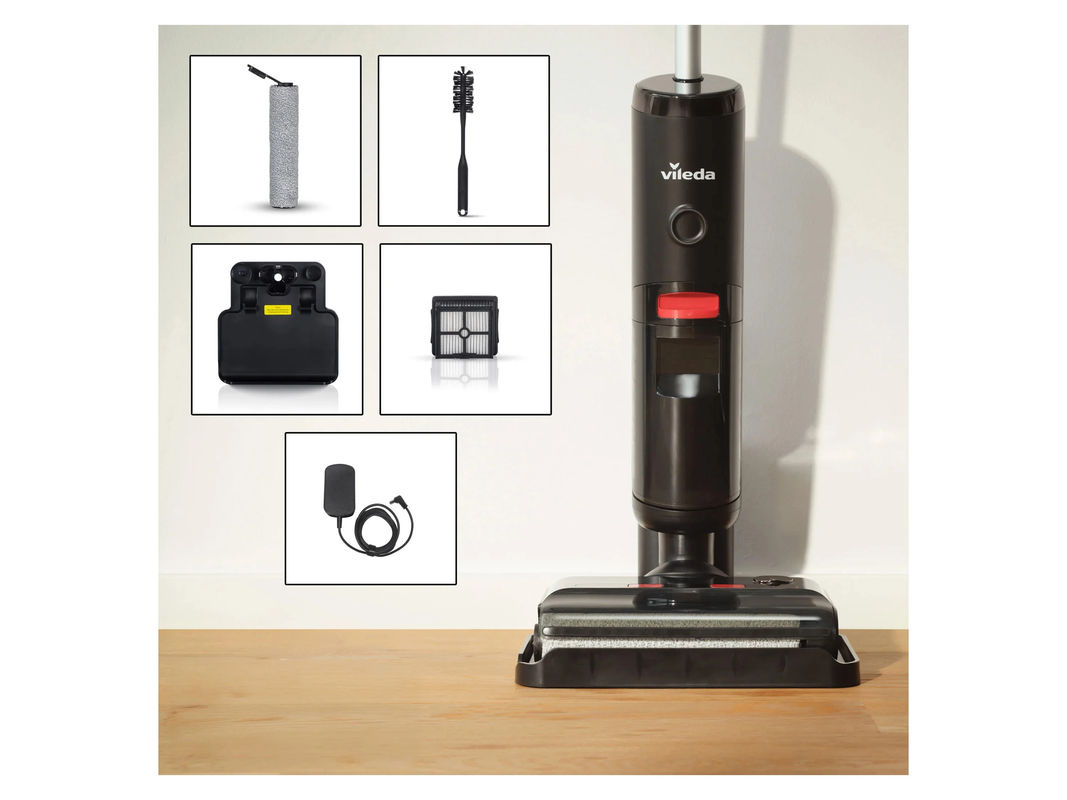 Vileda PureClean S5 Plus Nass- und Trockensauger in Schwarz und Silber - Bild 4