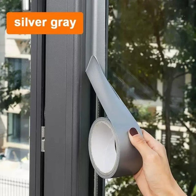 MGB Selbstklebendes Fensterdichtungsband in Silber, winddicht und wasserdicht, Breite: 5 cm, Länge: 5 m - Bild 1