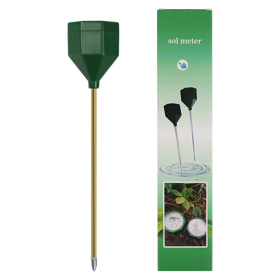 JUANJUAN Bodenfeuchtigkeitsmesser in Grün als Hygrometer-Sensor zur Pflanzenwasserüberwachung für Garten und Rasen im Innen- und Außenbereich - Bild 4
