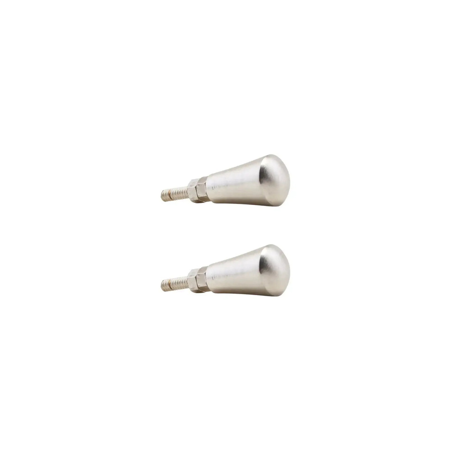 House Doctor Knopf Set aus Messing in Silber poliert, 2er Set - Bild 1
