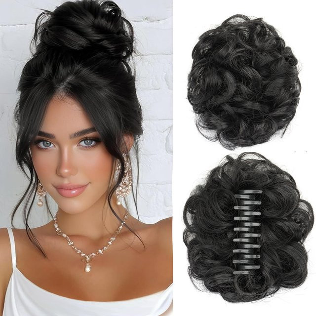 Horsepower star Messy Bun Haarknoten, gewelltes Kunsthaar-Haarteil, Damen - Bild 1