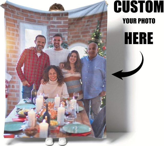 Personalisierte Fotodecke von SRH in Multicolour, weich und flauschig als individuelles Geschenk - Bild 1