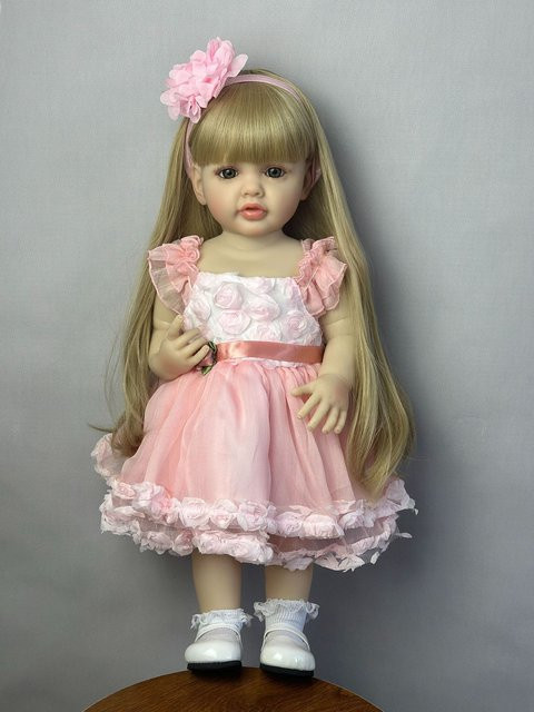 NPK Silikon-Reborn-Babypuppe, Rosa, Unisex - Bild 1