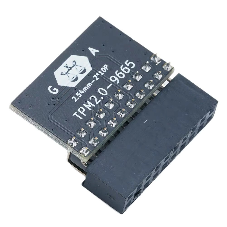 20-poliges TPM 2.0 Schutzmodul für Asus und Gigabyte, Farbe: Schwarz - Bild 3