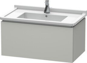 Duravit L-Cube Waschtischunterschrank in Grau Matt, wandhängend, B/T/H: 82 x 46,9 x 40,8 cm - Bild 1