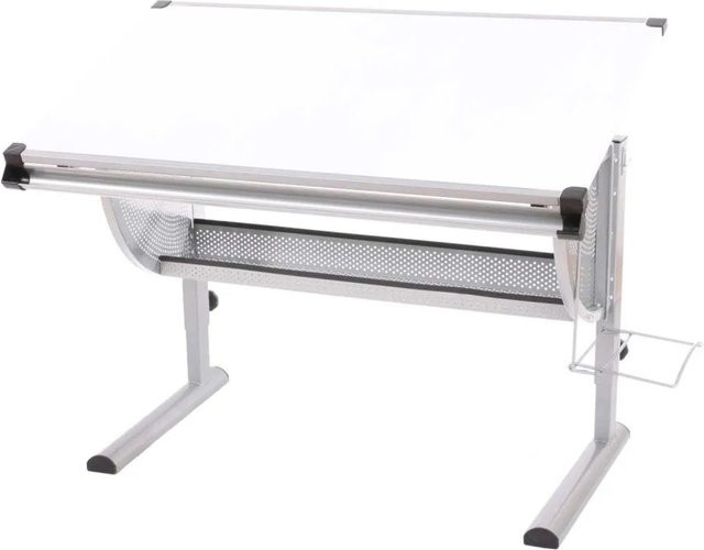 MCW Schülerschreibtisch Preston in Weiß, höhenverstellbar und neigbar, B/T/H: 118 x 62 x 68 cm - Bild 1