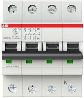 ABB S203-K2NA Leitungsschutzschalter 2A 400V 2CDS253103R0277 - Bild 1