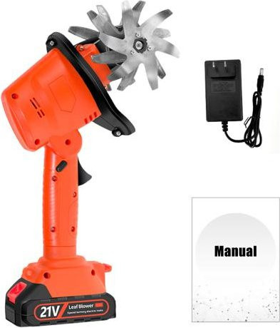 Akku-Mini-Bodenfräse Kultivator mit scharfen Klingen und Hilfsrädern, tragbare elektrische Gartenfräse mit ergonomischem Design - Bild 1