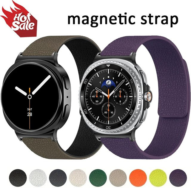 NEY Uhrenarmband Silikon, magnetisch, Samsung Galaxy Watch 8, 44 mm, 40 mm, 46 mm - Bild 1