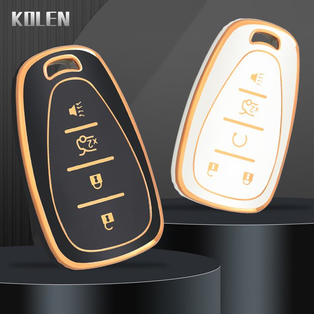 KOLEN TPU Auto Fernbedienung Schlüsselhülle für Chevrolet Chevy Malibu Camaro Cruze Traverse Spark Equinox Sonic Volt Bolt - Bild 1