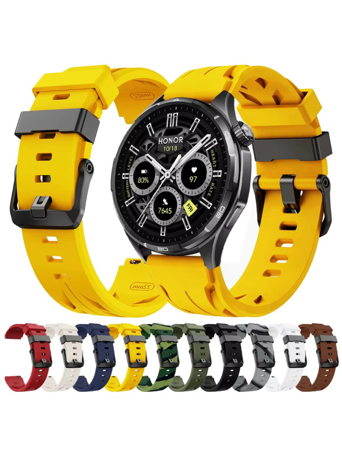 HONOR Uhrenarmband Silikon, 22 mm, Bunt, Unisex - Bild 3