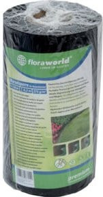 Floraworld Wurzelsperre für Rasenkanten aus Kunststoff, Schwarz, B: 0,2 m, L: 10 m - Bild 1