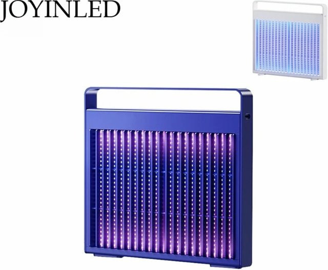 JOYINLED Tragbare Haushalts-Mückenvernichtungslampe mit violettem Licht und USB-Ladefunktion in Weiß und Violett - Bild 1