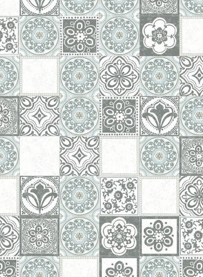 Eijffinger Tapete Mosaikfliesen in Beige und Grau aus Vlies - Bild 1