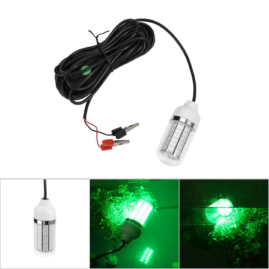 LED Unterwasser Lampe für Angeln und Boote mit 108 SMD 5050 LED-Perlen in Blau, transparent - Bild 4