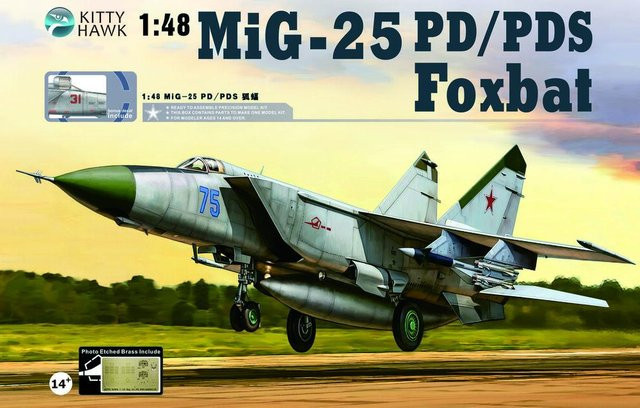 Kitty Hawk MIG-25 PD/PDS Foxbat, Fahrzeug, 1:48, ab 14 Jahre - Bild 1
