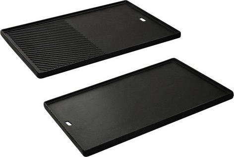 Enders Switch Grid 1/2 Gusswendeplatte aus emailliertem Gusseisen für Gasgrills, Schwarz, B/T/H: 43 x 31,5 x 1,5 cm - Bild 3