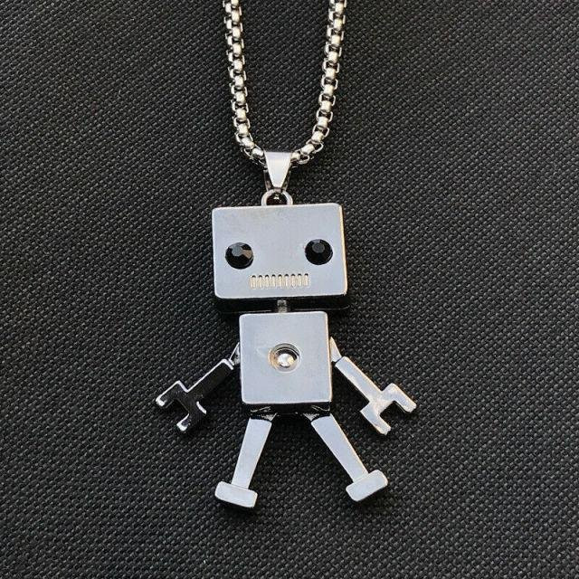 YIRAN Jewelry Halskette mit Anhänger, Edelstahl, Silber, Unisex - Bild 1