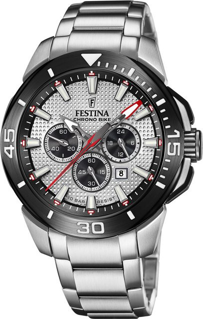 Festina Chronograph, Quarz, Edelstahl, 47 mm, Herren - Bild 1