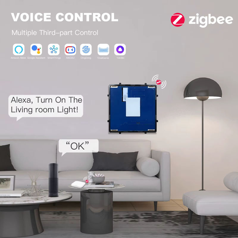 Bseed Zigbee Touch Lichtschalter Modul für Tuya Smart Life, 1/2/3 Gang DIY Schalterteil ohne Neutralleiter, EU Standard - Bild 3