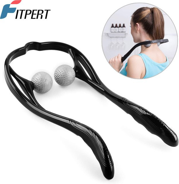 FITPERT Shiatsu Nackenmassagegerät zur Schmerzlinderung mit Dual Trigger Point Technologie und ergonomischem Griff in Schwarz - Bild 1