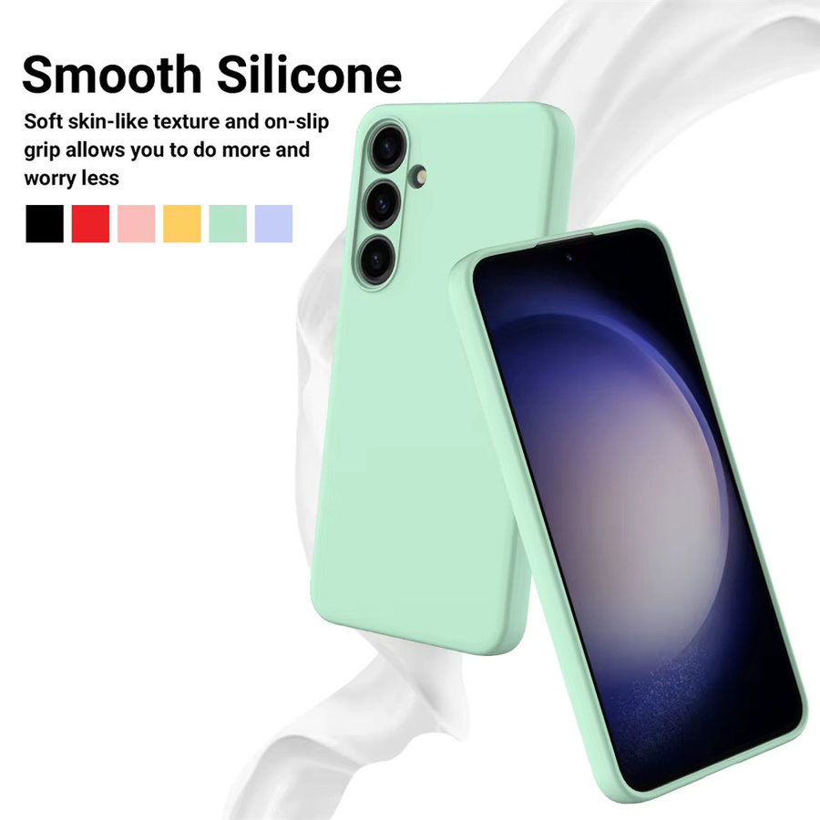 Stoßfeste Flüssigsilikon Schutzhülle für Samsung Galaxy A16 A22 A23 A24 A26 A31 A32 in Grau und Grün - Bild 2