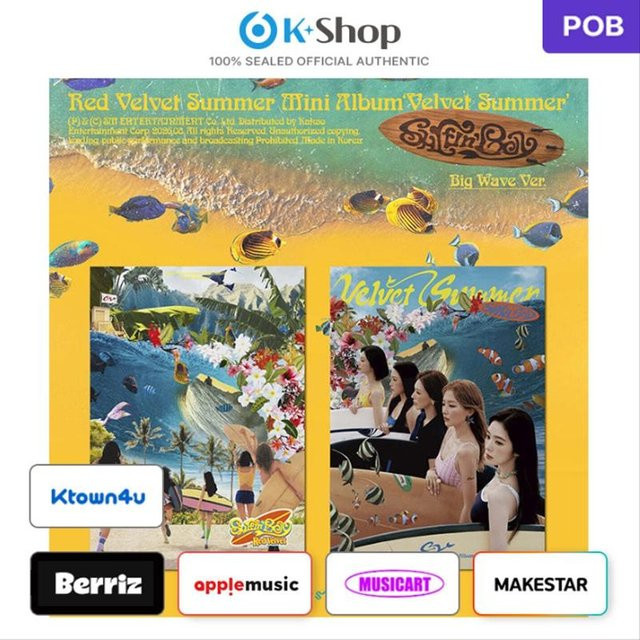 Red Velvet Mini-Album Velvet Summer Big Wave Ver. Set 2er Pack Multicolor - Bild 1