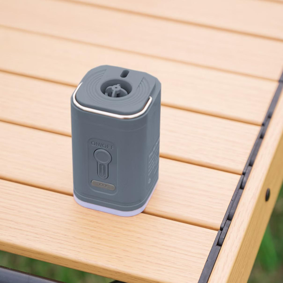 TANXIANZHE Explorer Multifunktions-Luftmatratzenpumpe, tragbare batteriebetriebene Pumpe für Camping und Outdoor, grau - Bild 2