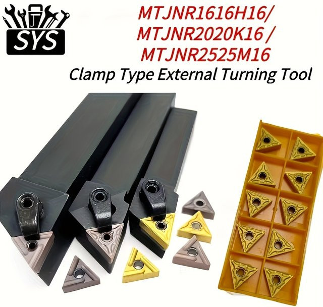 SYS Externe Drehen Werkzeug Halter für Hartmetall Einsätze TNMG160404 MTJNR1616H16 MTJNR2020K16 MTJNR2525M16 - Bild 1